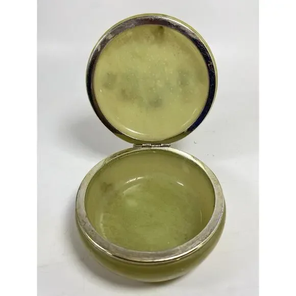 Vintage Alabaster Trinket Box - Picture 8 of 9